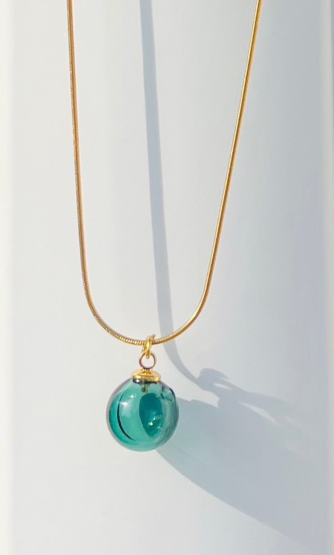 OLIOSA – Pendentif D'olfactothérapie en Verre Soufflé