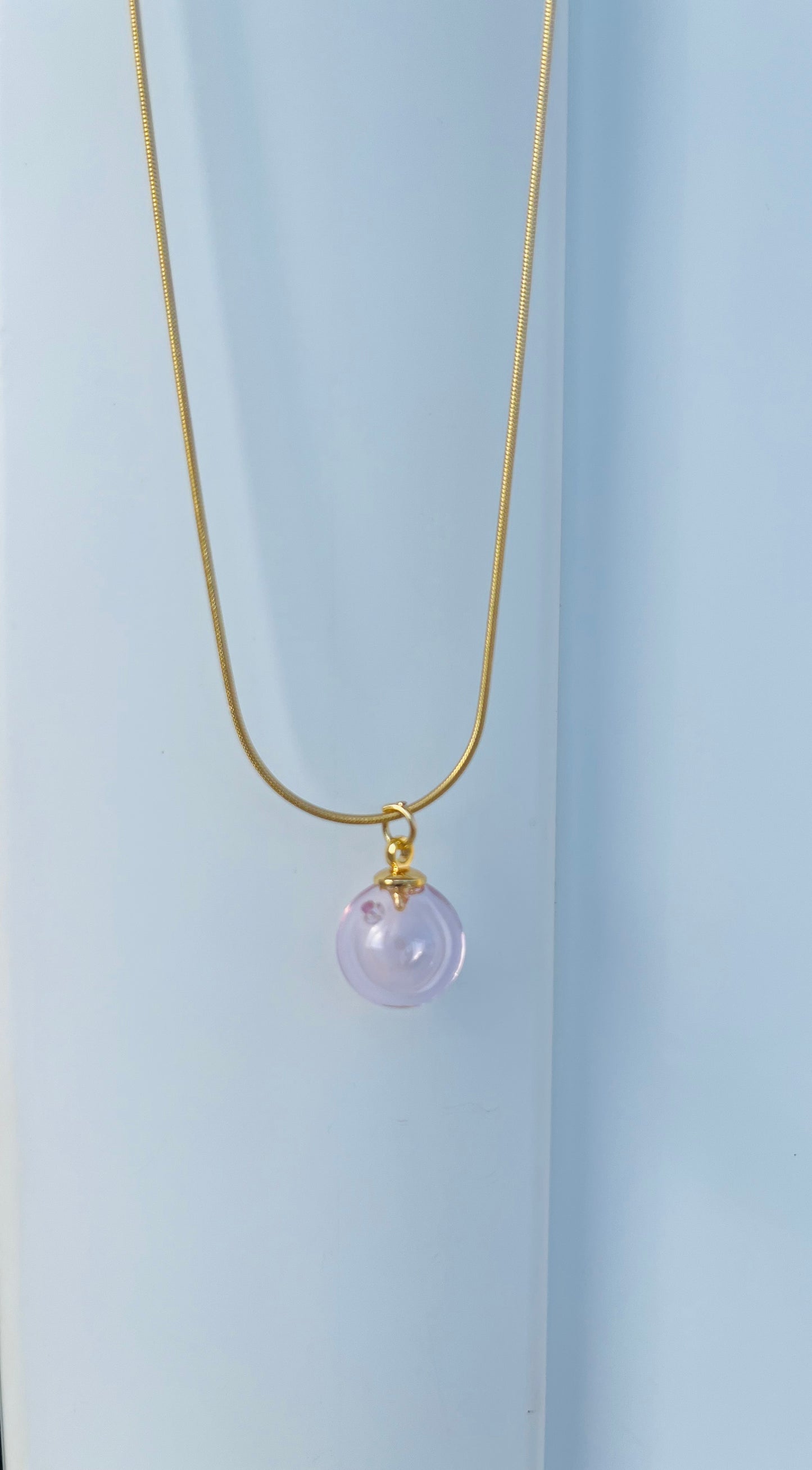 OLIOSA – Pendentif D'olfactothérapie en Verre Soufflé