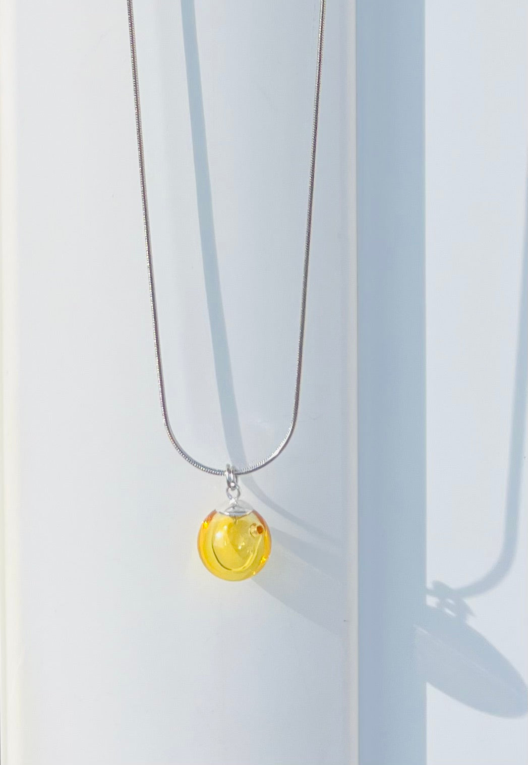 OLIOSA – Pendentif D'olfactothérapie en Verre Soufflé