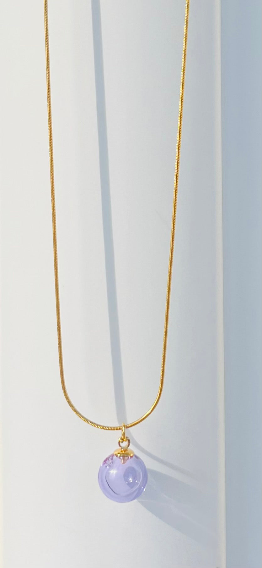 OLIOSA – Pendentif D'olfactothérapie en Verre Soufflé