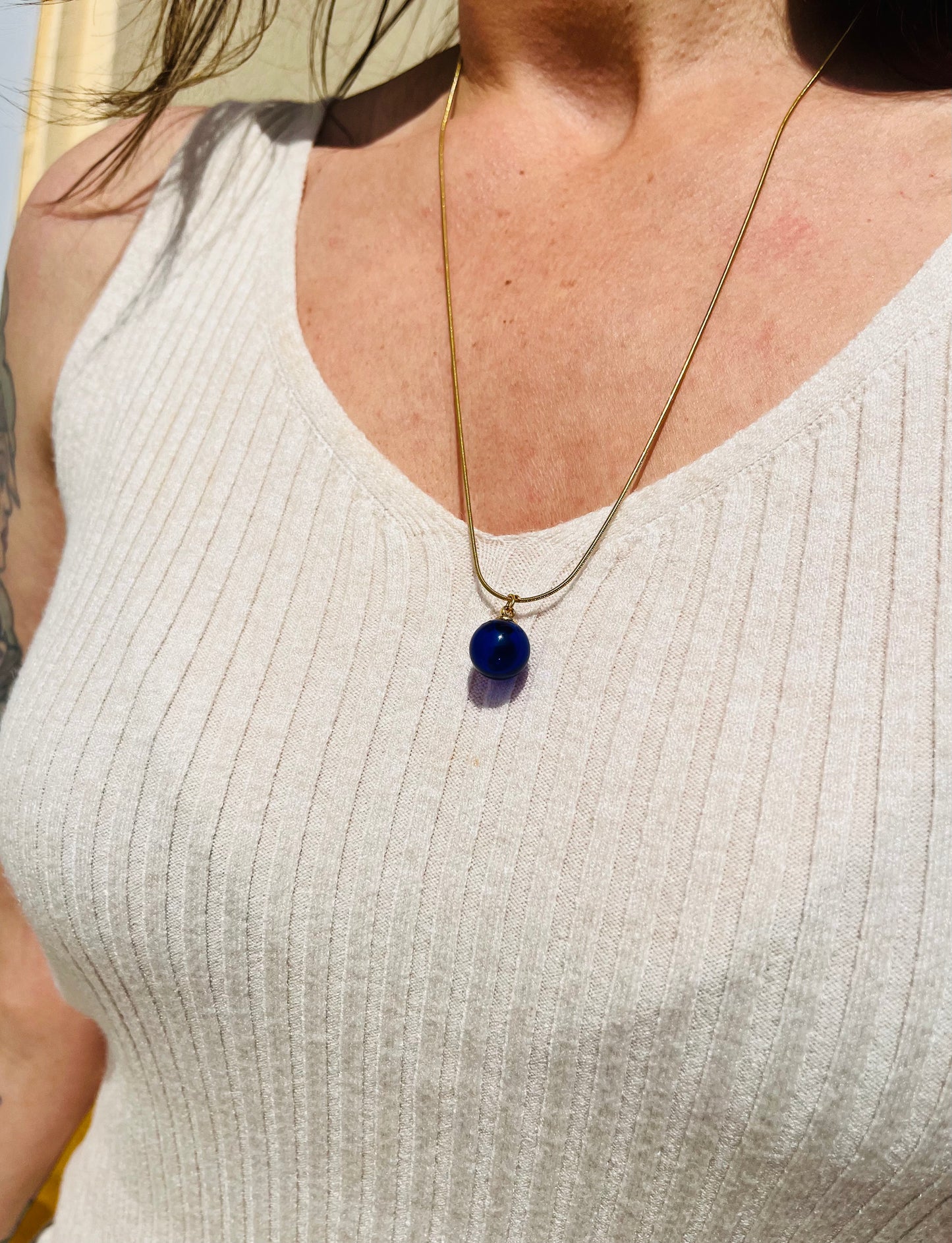 OLIOSA – Pendentif D'olfactothérapie en Verre Soufflé