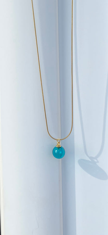 OLIOSA – Pendentif D'olfactothérapie en Verre Soufflé