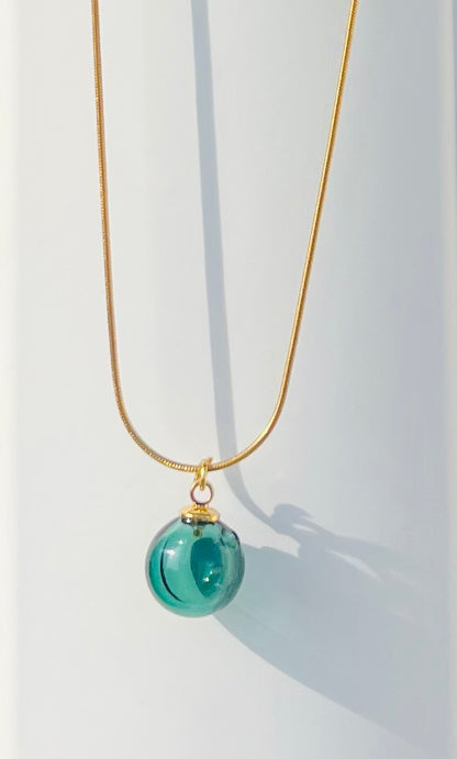OLIOSA – Pendentif D'olfactothérapie en Verre Soufflé