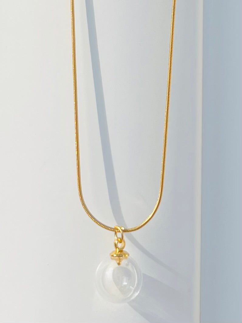 OLIOSA – Pendentif D'olfactothérapie en Verre Soufflé