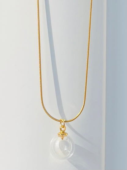 OLIOSA – Pendentif D'olfactothérapie en Verre Soufflé
