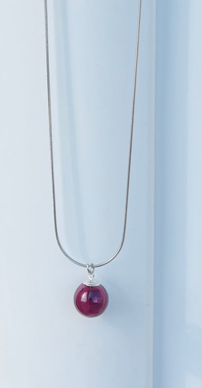 OLIOSA – Pendentif D'olfactothérapie en Verre Soufflé