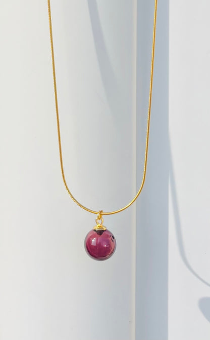 OLIOSA – Pendentif D'olfactothérapie en Verre Soufflé