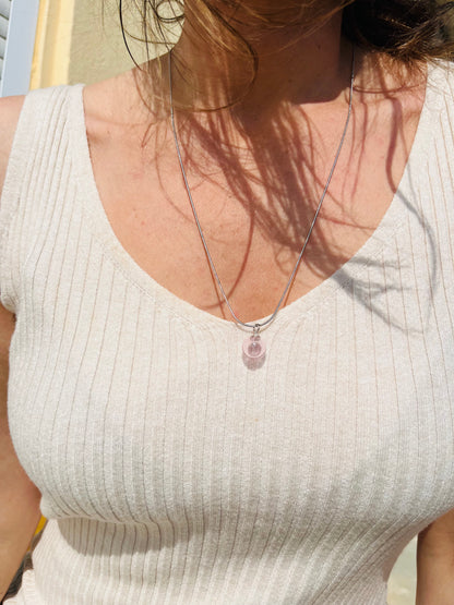 OLIOSA – Pendentif D'olfactothérapie en Verre Soufflé