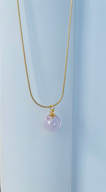 OLIOSA – Pendentif D'olfactothérapie en Verre Soufflé