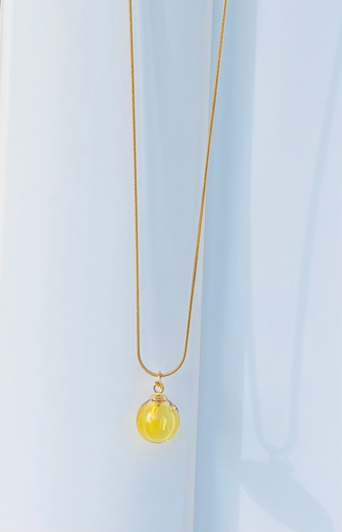 OLIOSA – Pendentif D'olfactothérapie en Verre Soufflé