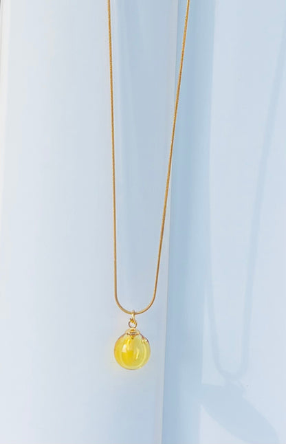 OLIOSA – Pendentif D'olfactothérapie en Verre Soufflé